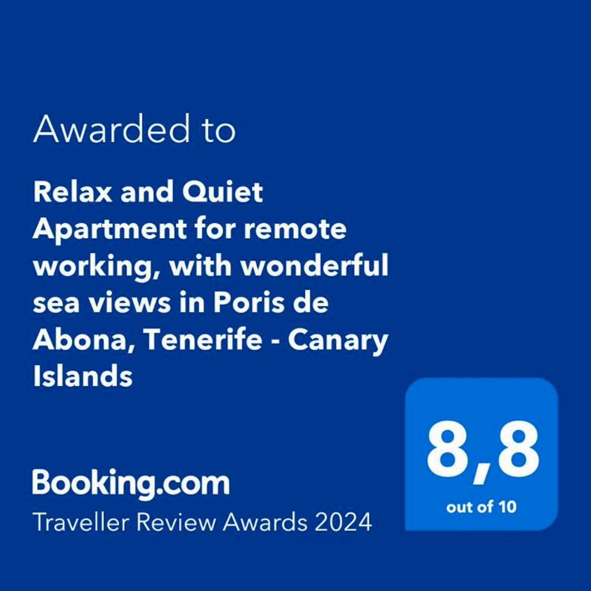 Relax And Quiet Apartment For Remote Working, With Wonderful Sea Views In Poris De Abona, Tenerife - Canary Islands Eksteriør bilde